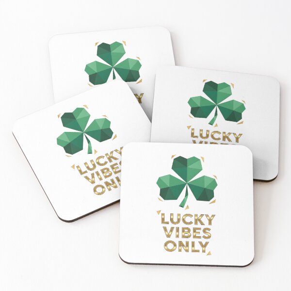 Item preview, Lucky Vibes Only - Geometric Emerald Shamrock St. Patrick's Day designed and sold by Latikshop.