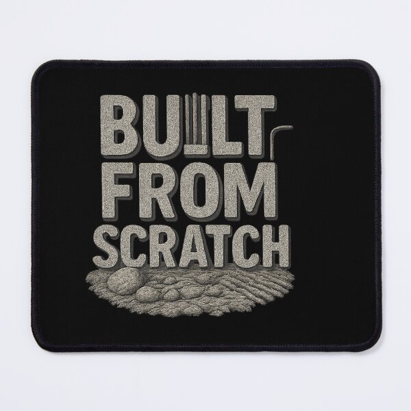 Item preview, BUILT FROM SCRATCH - Industrial Concrete Typography Design designed and sold by MKreative Studio.