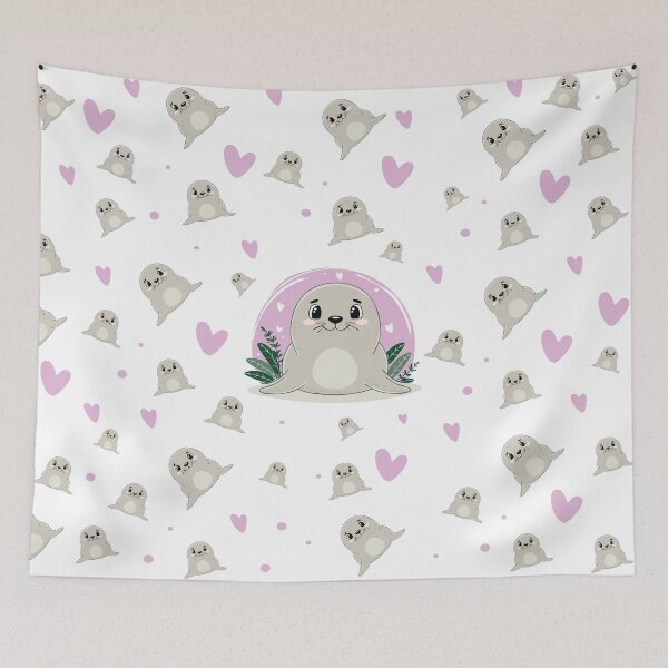 Item preview, Foca Kawaii – Foca Adorable designed and sold by Rocamisetas.