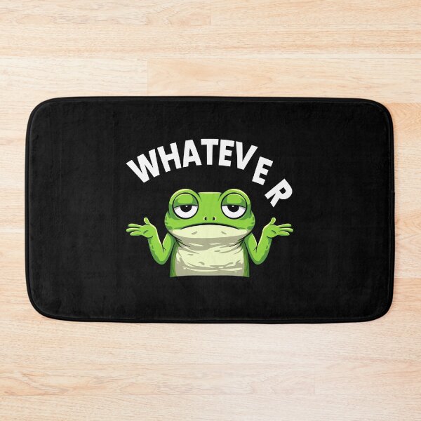 Item preview, Whatever Frog – Sarcastic Shrug Meme Illustration designed and sold by Kewessthetic.