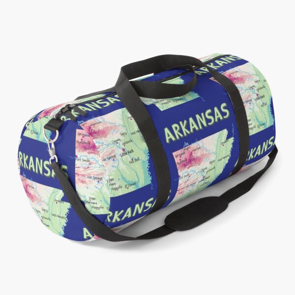 Item preview, Arkansas State Map - Artistic Topographic & Cities Design designed and sold by mashmosh.