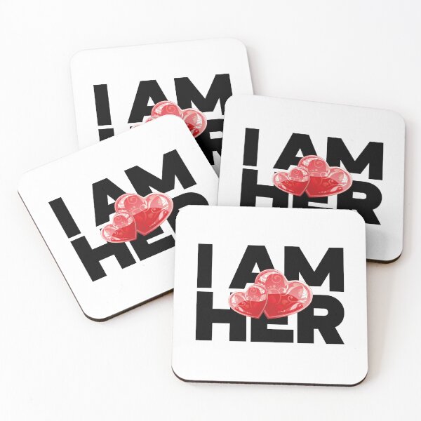 Item preview, I Am Her - Funny Matching Graphic For Couples, Black Text designed and sold by HGstudioDesign.