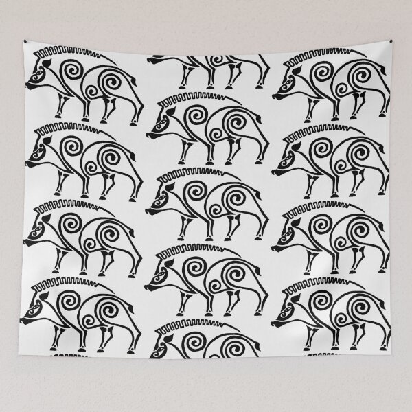 Item preview, Celtic black boar designed and sold by Lagueny.