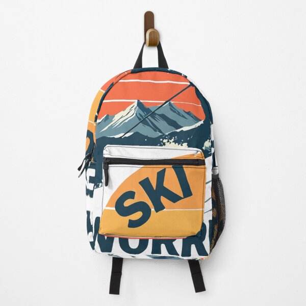 Item preview, Ski More Worry Less T-Shirt  Skiing Mountain Sunset Graphic  Winter Sports Apparel designed and sold by Design-Pro-21.