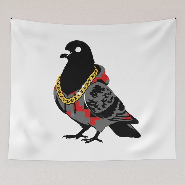 Item preview, Streetwise Pigeon Hypebeast Stencil Graffiti designed and sold by Thaivi Design.