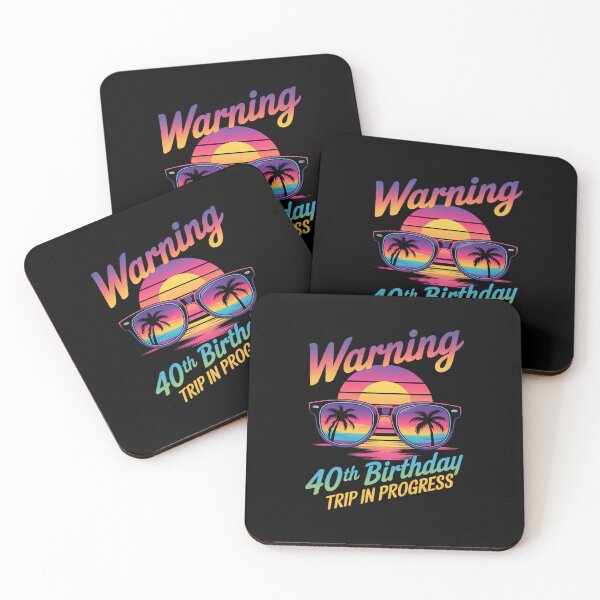 Item preview, 40 Years Old Warning 40Th Birthday Trip In Progress designed and sold by PowAcademy.