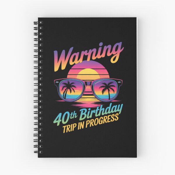Item preview, 40 Years Old Warning 40Th Birthday Trip In Progress designed and sold by PowAcademy.
