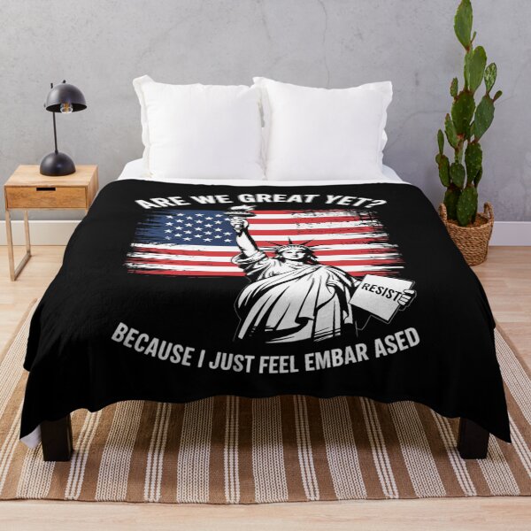 Item preview, are We Great Yet Cause I liberals democrat USA flag liberty 2 designed and sold by CombatTask.