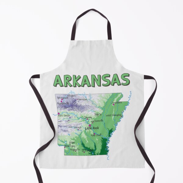 Item preview, Arkansas State Relief Map - Detailed Geographic Design designed and sold by mashmosh.