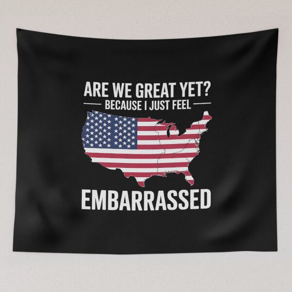 Item preview, Are We Great Yet American Map Flag Democrat Supporter designed and sold by CombatTask.