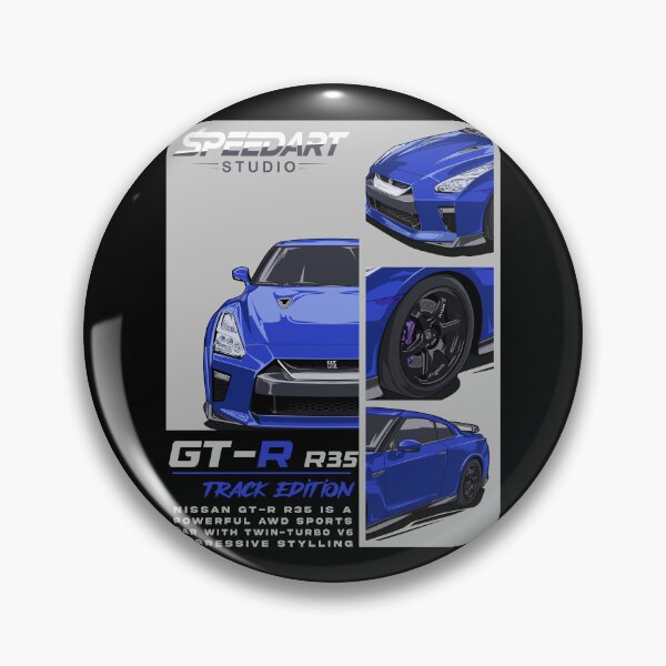 Item preview, R35 Track Edition – Blue JDM Performance Car Design designed and sold by SpeedArtStudio.