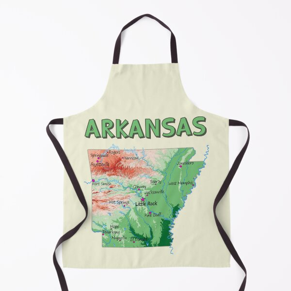 Item preview, Arkansas State Topographic Map - Vibrant Relief Art designed and sold by mashmosh.