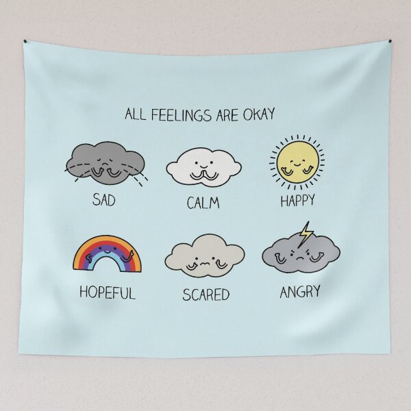 Item preview, All feelings are okay designed and sold by Milkyprint.