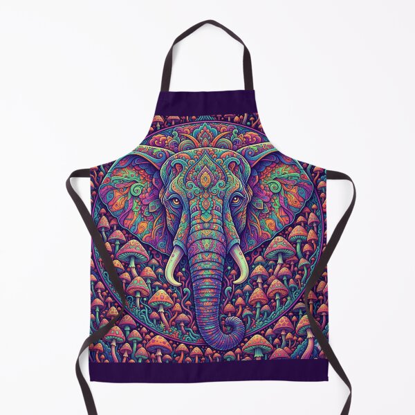 Item preview, Psychedelic Animal Art Print - Psychedelic Elephant designed and sold by Mindwork Creative Arts.