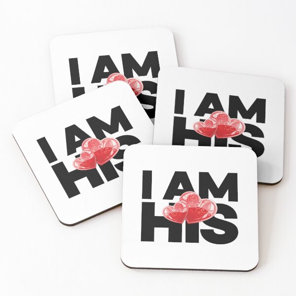 Item preview, I Am His - Funny Matching Graphic For Couples, Black Text designed and sold by HGstudioDesign.