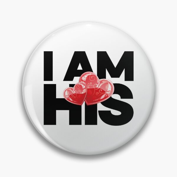Item preview, I Am His - Funny Matching Graphic For Couples, Black Text designed and sold by HGstudioDesign.