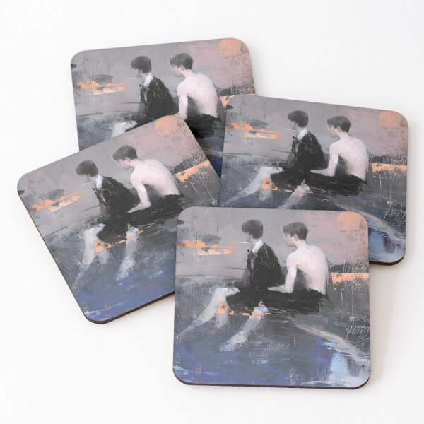 Item preview, Two Figures by a Poolside designed and sold by lautir.