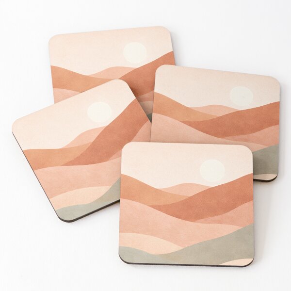 Item preview, Soft Desert Sunset Abstract Landscape designed and sold by TMDesignStudio.