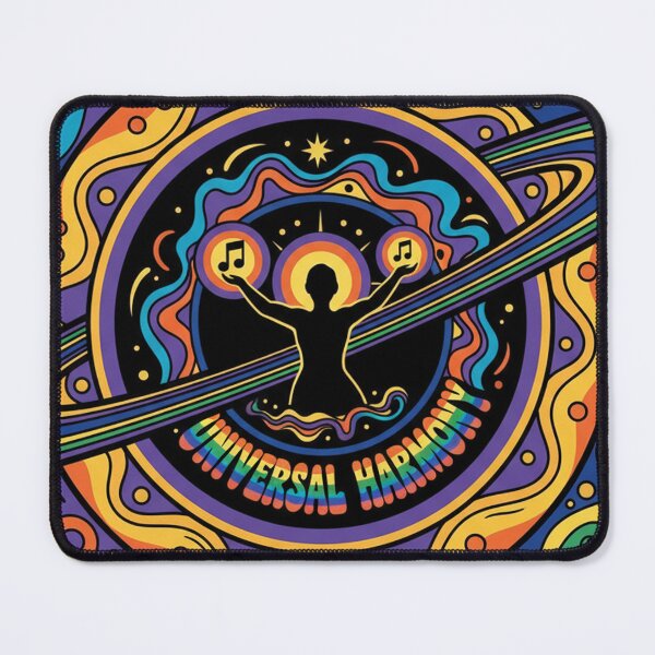 Item preview, Interstellar Grooves Saturn Vinyl Psychedelic Poster Art designed and sold by Thaivi Design.
