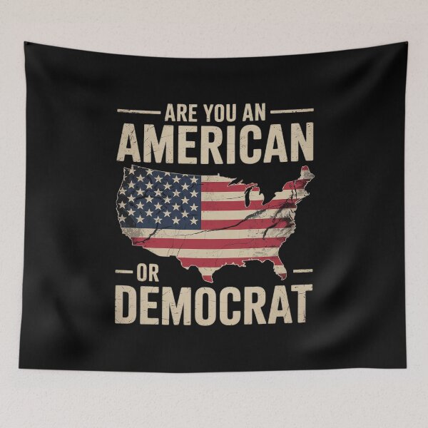 Item preview, Are You American or Democrat designed and sold by AquaKiev.