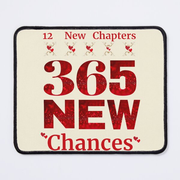 Item preview, Happy New Year 12 New Chapters 365 New Chances designed and sold by Brewgoodness.