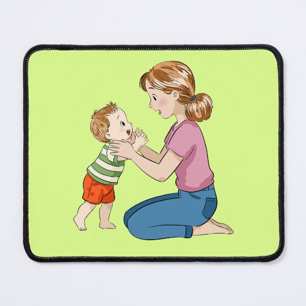 Item preview, Mother and son - first steps , love and joy designed and sold by MartynaKanik.