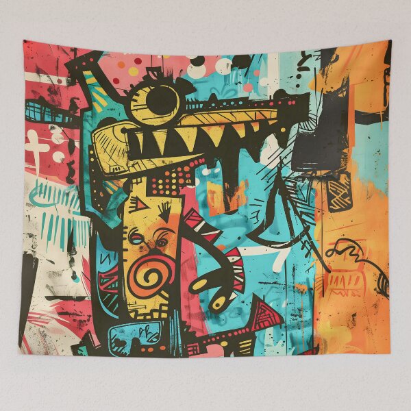 Item preview, Abstract Monster - Neo-Expressionist Street Art designed and sold by DEKALQUE.