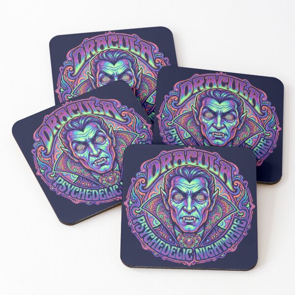 Item preview, Psychedelic Art Print - Psychedelic Dracula designed and sold by Mindwork Creative Arts.