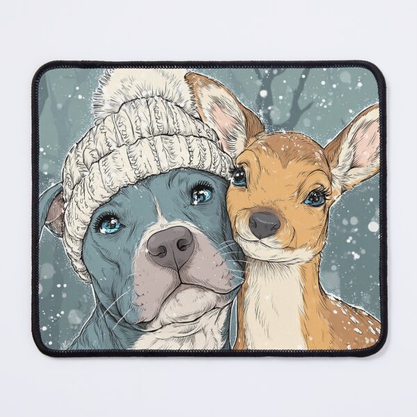 Item preview, Pit Bull With A Deer designed and sold by Nocturne  Paws.