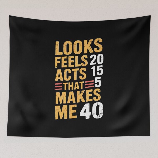 Item preview, Hilarious 40th Birthday Idea I 40 Years designed and sold by MythWoot.