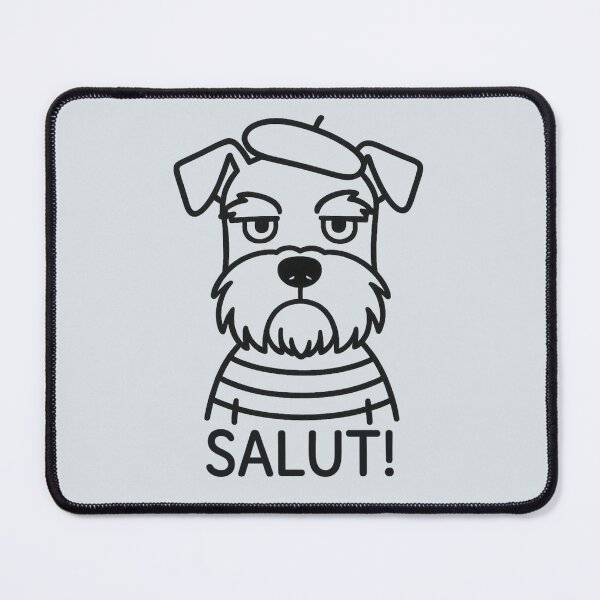 Item preview, Schnauzer Dog French France Salut Vintage designed and sold by SunfullyYours.