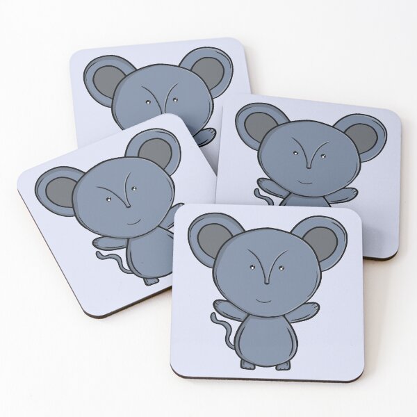 Item preview, Adorable Blue Mouse - Cute Kawaii Cartoon Animal  designed and sold by shopdiego.