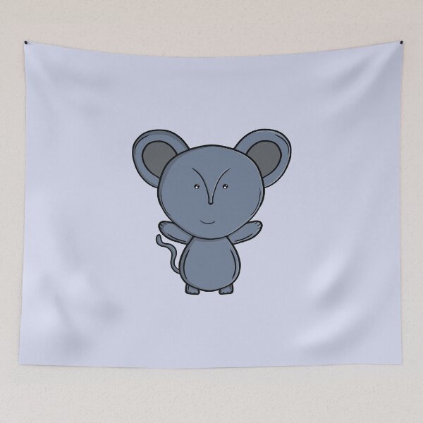 Item preview, Adorable Blue Mouse - Cute Kawaii Cartoon Animal  designed and sold by shopdiego.