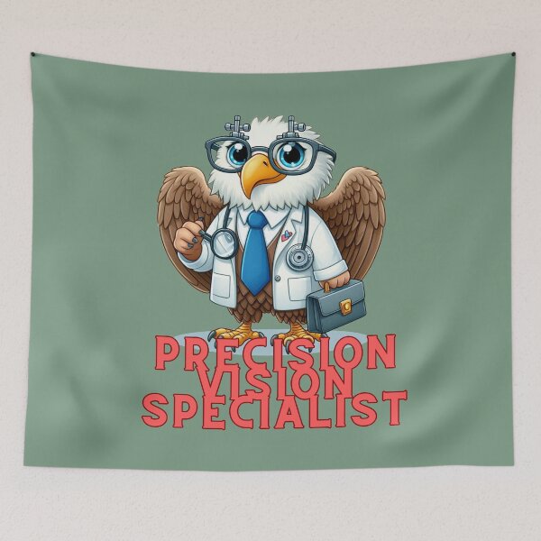 Item preview, Precision Vision Specialist – Eagle Eye Doctor Illustration designed and sold by Szpaku desart .