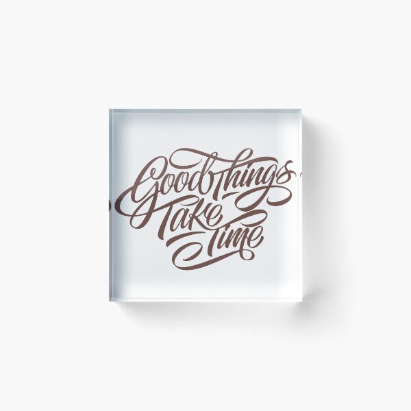Item preview, Good Things Take Time Hand Lettering Quote designed and sold by andry01.