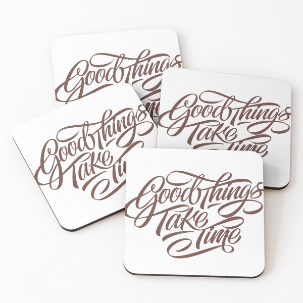 Item preview, Good Things Take Time Hand Lettering Quote designed and sold by andry01.