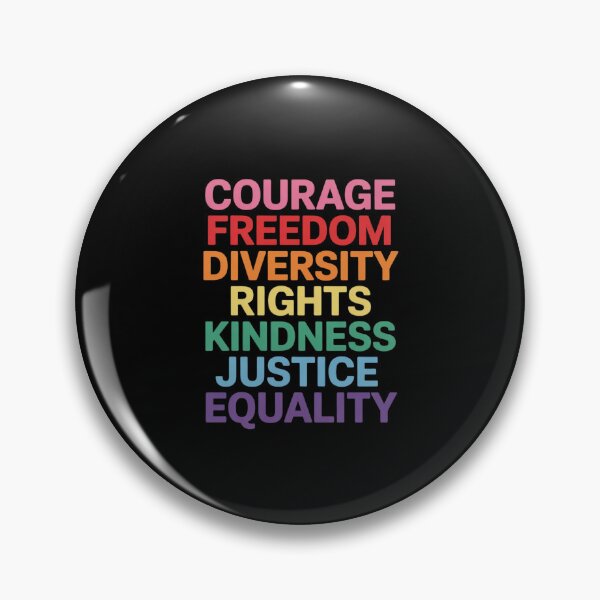 Item preview, Courage Freedom Diversity Equality Justice  designed and sold by AquaKiev.