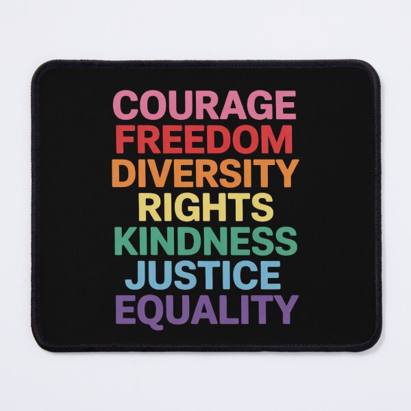 Item preview, Courage Freedom Diversity Equality Justice designed and sold by AquaKiev.