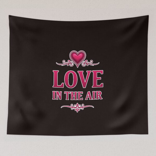 Item preview, LOVE IN THE AIR BLACK designed and sold by Techtricksgh.