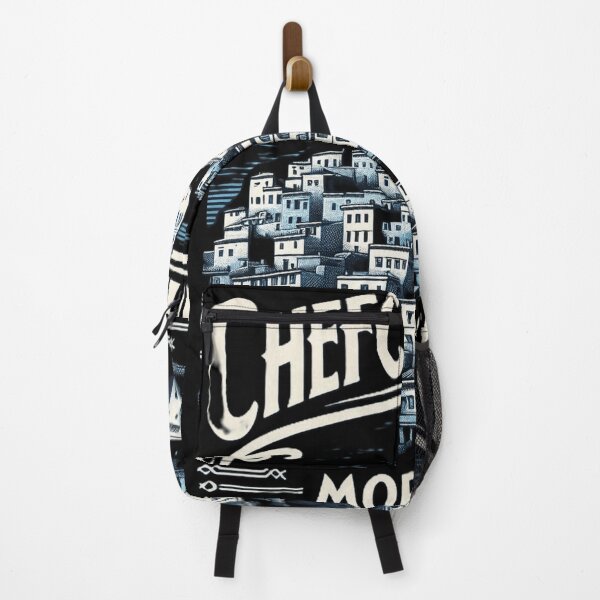 Item preview, Retro Vintage Chefchaouen Morocco Travel Poster - The Blue Pearl Art designed and sold by Zoo-Moo.