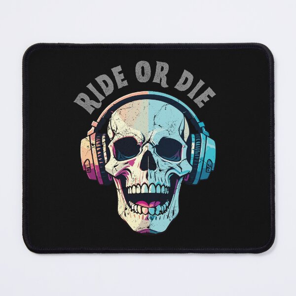 Item preview, Ride or Die: Skull in the Rhythm designed and sold by QuoteCanvas.TH.