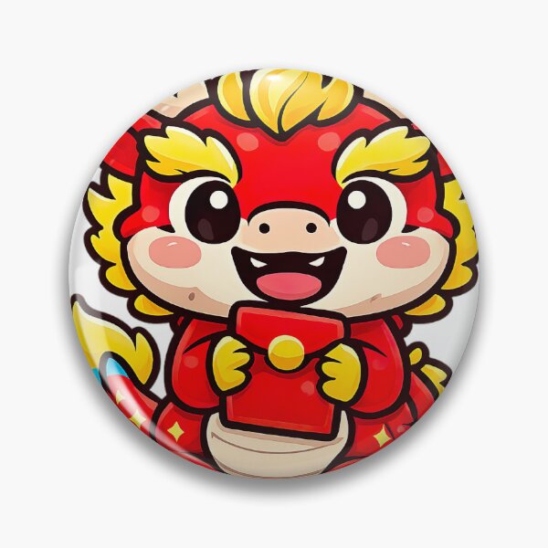 Item preview, Cute Lucky Dragon – Kawaii Chinese New Year Vibes designed and sold by zaki ⭐⭐⭐⭐⭐.