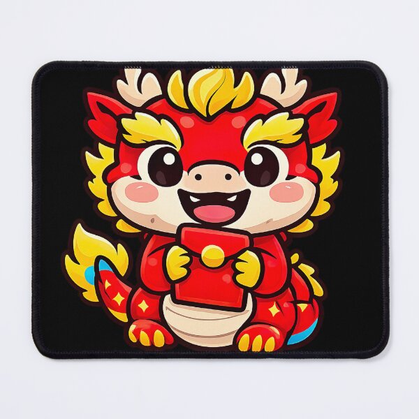 Item preview, Cute Lucky Dragon – Kawaii Chinese New Year Vibes designed and sold by zaki ⭐⭐⭐⭐⭐.