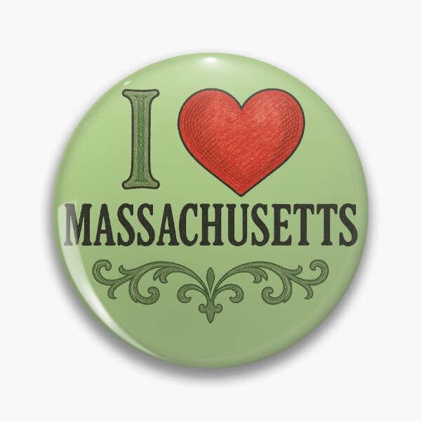 Item preview, I Love Massachusetts  designed and sold by FrictionMaxxing.