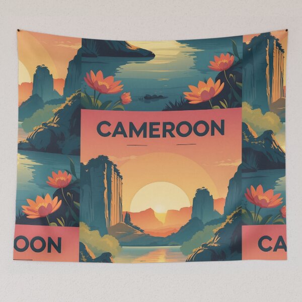 Item preview, Cameroon Retro Vintage Travel Design designed and sold by TravelersGems.
