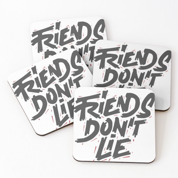 Item preview, Friends Don’t Lie Bold Typography Quote designed and sold by andry01.