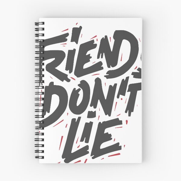 Item preview, Friends Don’t Lie Bold Typography Quote designed and sold by andry01.