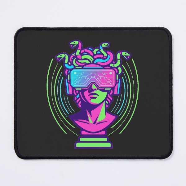 Item preview, Medusa 2.0 Vaporwave VR Greek Bust Cyberpunk Aesthetic designed and sold by Thaivi Design.