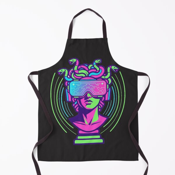 Item preview, Medusa 2.0 Vaporwave VR Greek Bust Cyberpunk Aesthetic designed and sold by Thaivi Design.