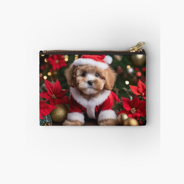 Item preview, Maltipoo Puppy in Santa Costume designed and sold by Gerard Fornarotto.